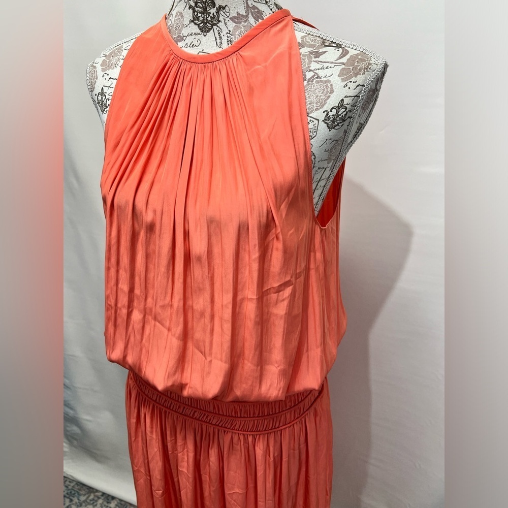 RAMY‎ BROOK Peach Audrey halter neck dress size M - Picture 5 of 15